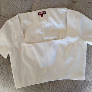 Staud Anya Crop Top Size S NWT